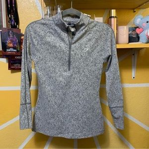 Gymshark Fleur Texture Quarter Zip Pullover Long Sleeve Size Small